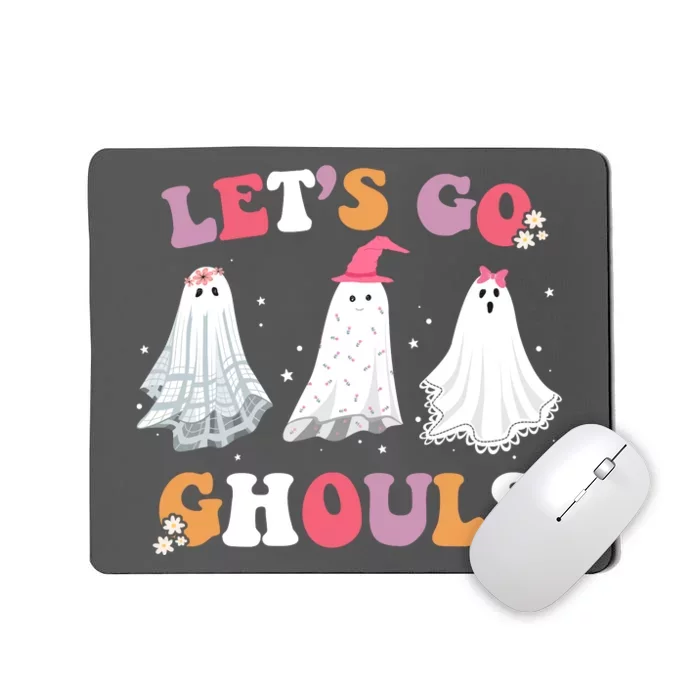 Lets Go Ghouls Cute Halloween Girl Squad Mousepad