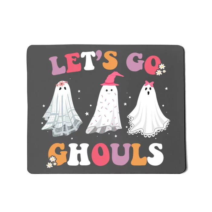 Lets Go Ghouls Cute Halloween Girl Squad Mousepad