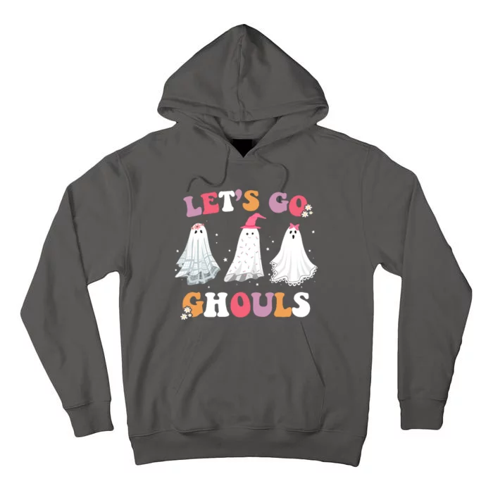 Lets Go Ghouls Cute Halloween Girl Squad Tall Hoodie