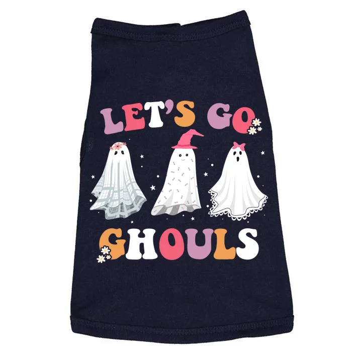 Lets Go Ghouls Cute Halloween Girl Squad Doggie Tank