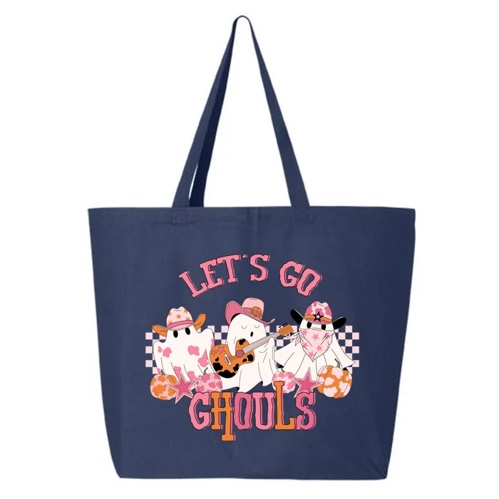 LetS Go Ghouls Western Halloween Design Gift 25L Jumbo Tote