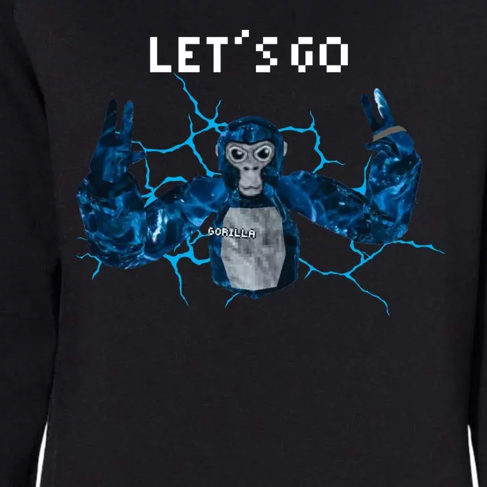 Let's Go Gorilla Gamer Meme Womens California Wash Sweatshirt