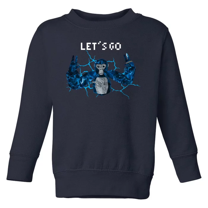 Let's Go Gorilla Gamer Meme Toddler Sweatshirt