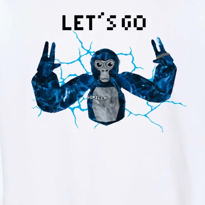 Let's Go Gorilla Gamer Meme Garment-Dyed Sweatshirt