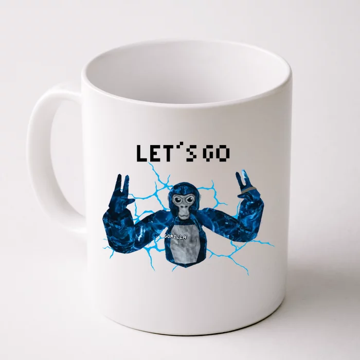 Let's Go Gorilla Gamer Meme Front & Back Coffee Mug