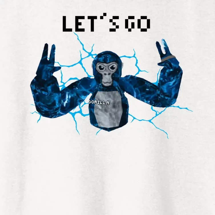 Let's Go Gorilla Gamer Meme Women's Crop Top Tee