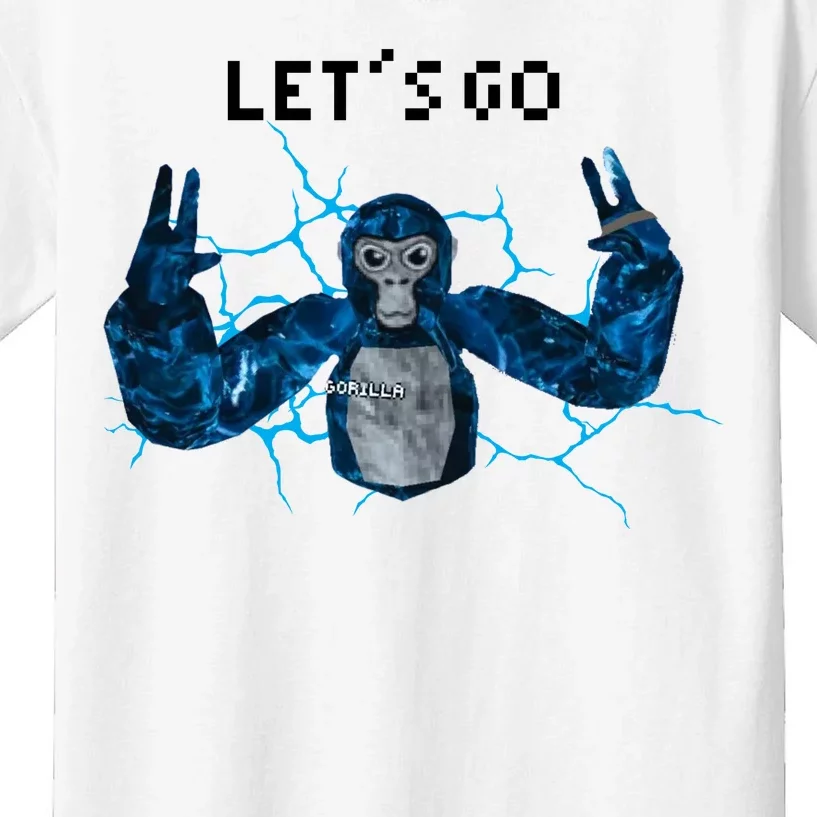 Let's Go Gorilla Gamer Meme Kids T-Shirt