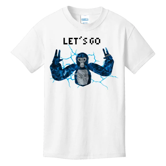 Let's Go Gorilla Gamer Meme Kids T-Shirt