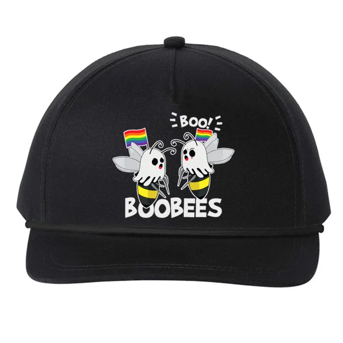 LGBT Gay Ghost Boo Bees Boobees Costume Funny Halloween Gift Snapback Five-Panel Rope Hat