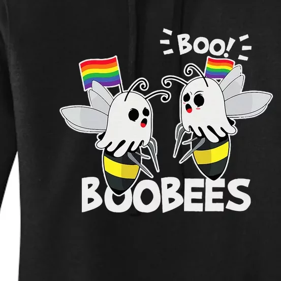 LGBT Gay Ghost Boo Bees Boobees Costume Funny Halloween Gift Women's Pullover Hoodie