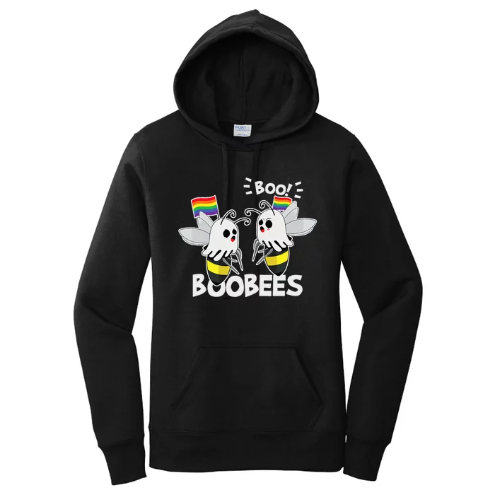 LGBT Gay Ghost Boo Bees Boobees Costume Funny Halloween Gift Women's Pullover Hoodie