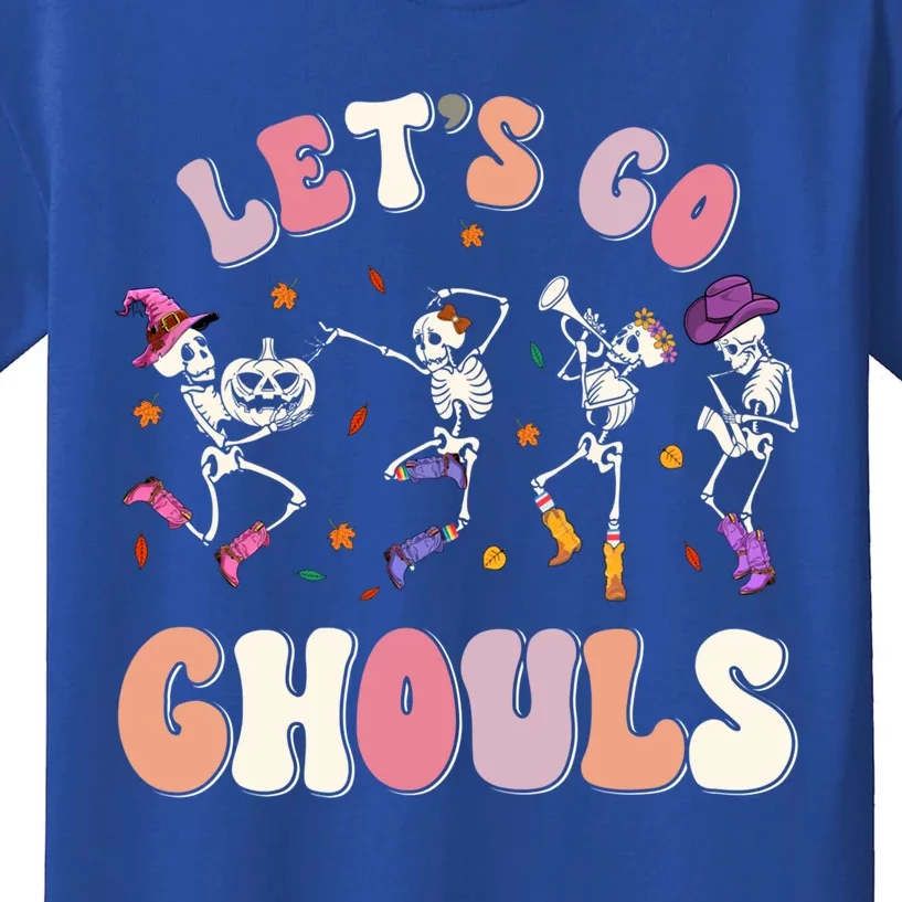 Let's Go Ghouls Spooky Season Halloween Trick Or Treat Retro Cute Gift Kids T-Shirt