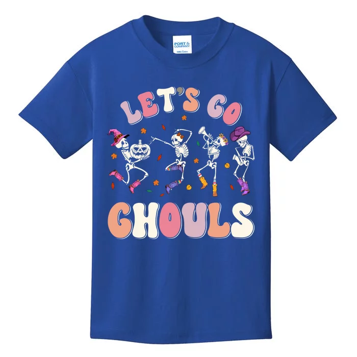 Let's Go Ghouls Spooky Season Halloween Trick Or Treat Retro Cute Gift Kids T-Shirt