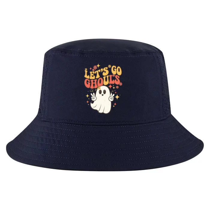 Lets Go Ghouls Ghost Cartoon Halloween Spooky Fun Gift Cool Comfort Performance Bucket Hat