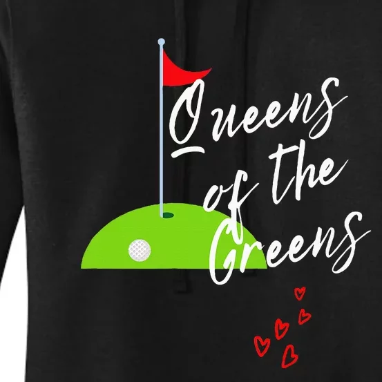 Ladies Golf Greens Women Queens Love Golfing Leagues Women's Pullover Hoodie