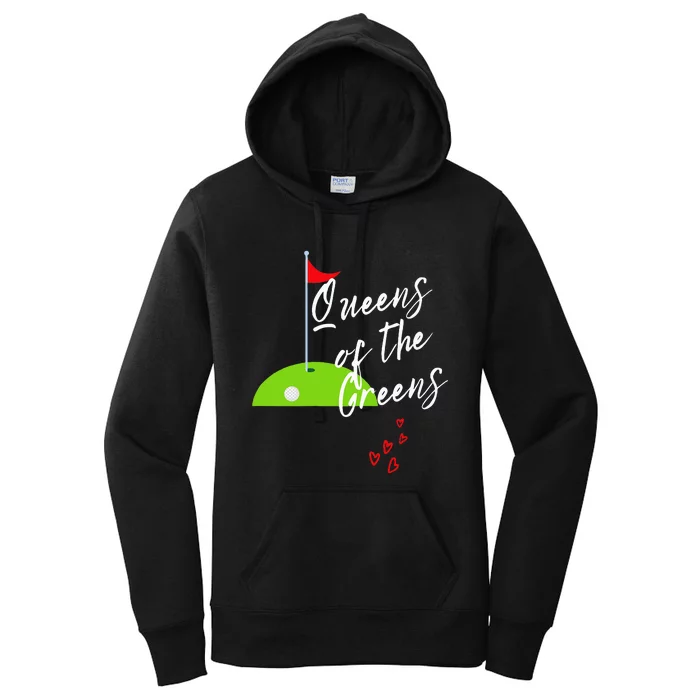 Ladies Golf Greens Women Queens Love Golfing Leagues Women's Pullover Hoodie