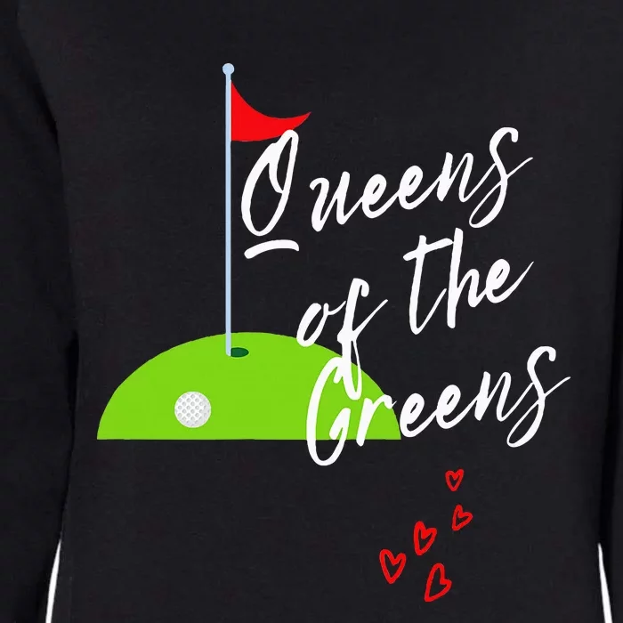 Ladies Golf Greens Women Queens Love Golfing Leagues Womens California Wash Sweatshirt