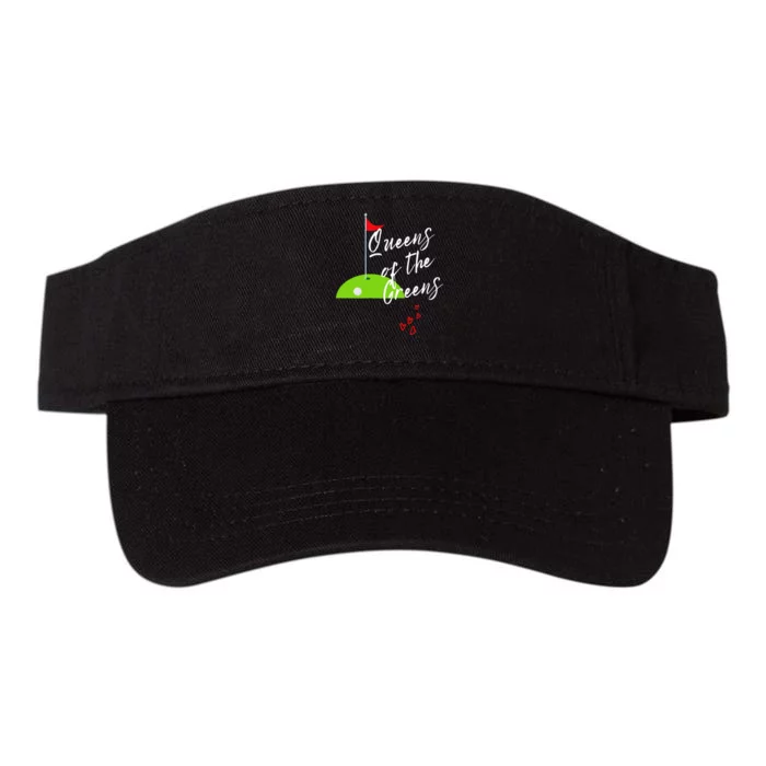 Ladies Golf Greens Women Queens Love Golfing Leagues Valucap Bio-Washed Visor