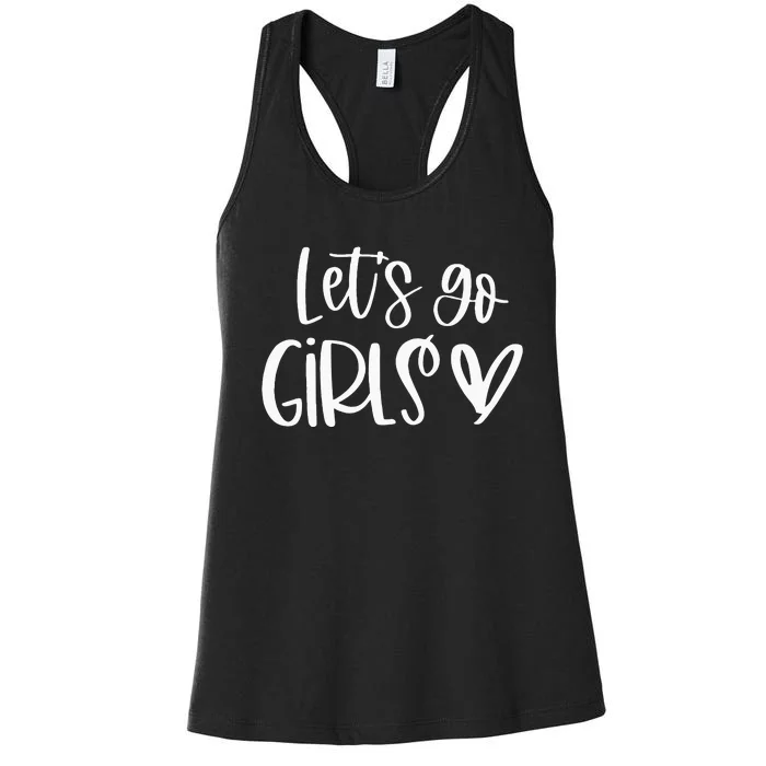 Lets Go Girls Bridesmaid Country Girl Bachelorette Party Women's Racerback Tank