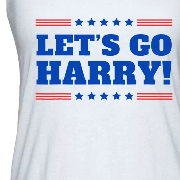 LetS Go Harry YouRe Voting Trump Today Ladies Essential Flowy Tank