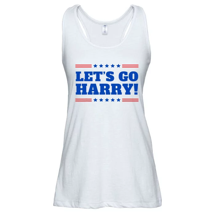 LetS Go Harry YouRe Voting Trump Today Ladies Essential Flowy Tank