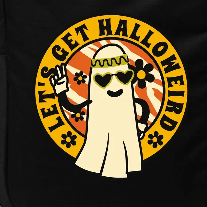 Let's Get Halloweird 60s Hippie Ghost Halloween Impact Tech Backpack