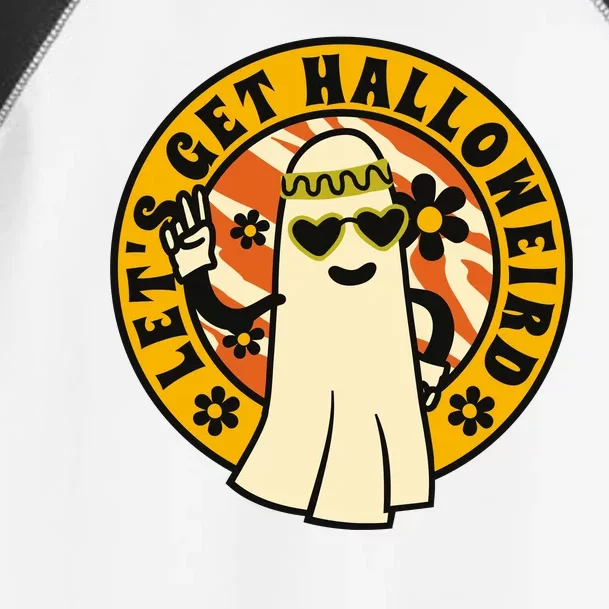 Let's Get Halloweird 60s Hippie Ghost Halloween Toddler Fine Jersey T-Shirt