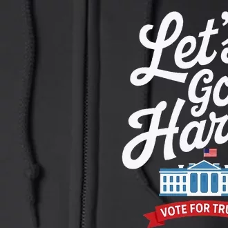 LetS Go Harry Vote For Trump American Flag Full Zip Hoodie