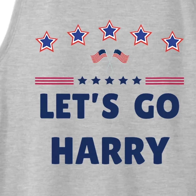 LetS Go Harry YouRe Voting Trump Today Funny 2024 Quote Ladies Tri-Blend Wicking Tank