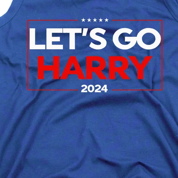 LetS Go Harry YouRe Voting Trump Today Us Flag Tank Top