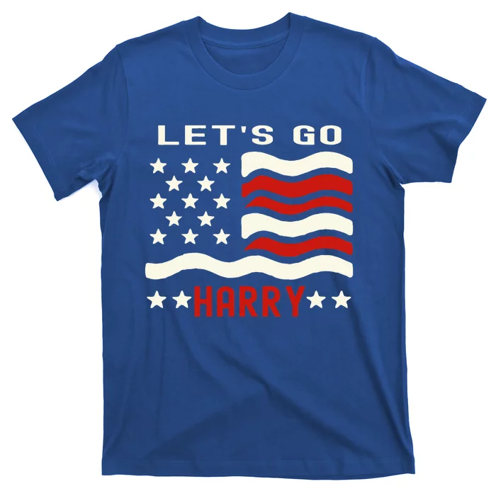 LetS Go Harry YouRe Voting Trump Today Us Flag T-Shirt