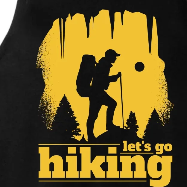 Let's Go Hiking Ladies Tri-Blend Wicking Tank