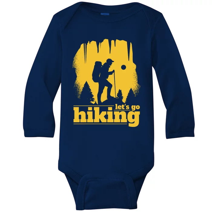 Let's Go Hiking Baby Long Sleeve Bodysuit