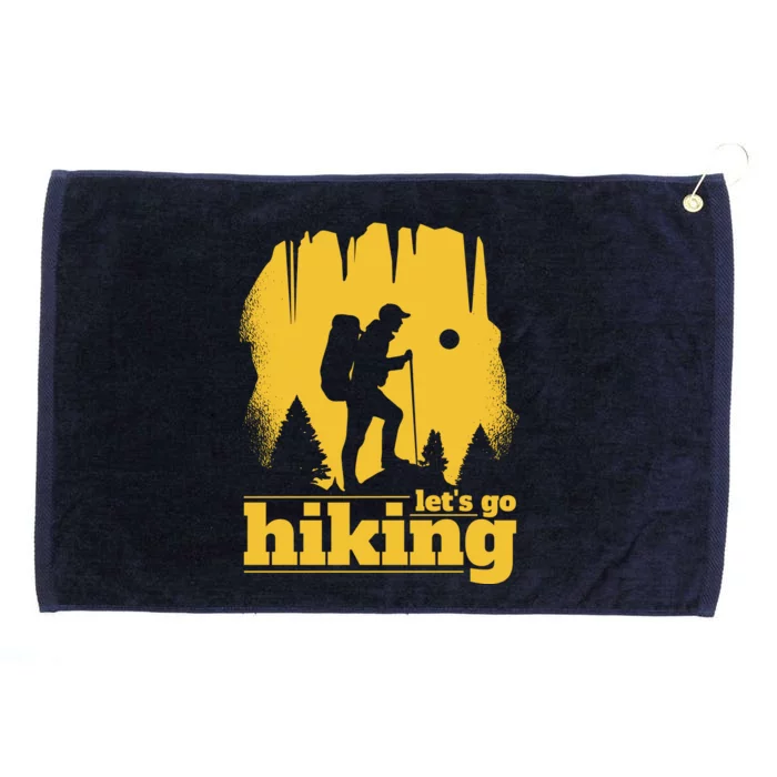 Let's Go Hiking Grommeted Golf Towel