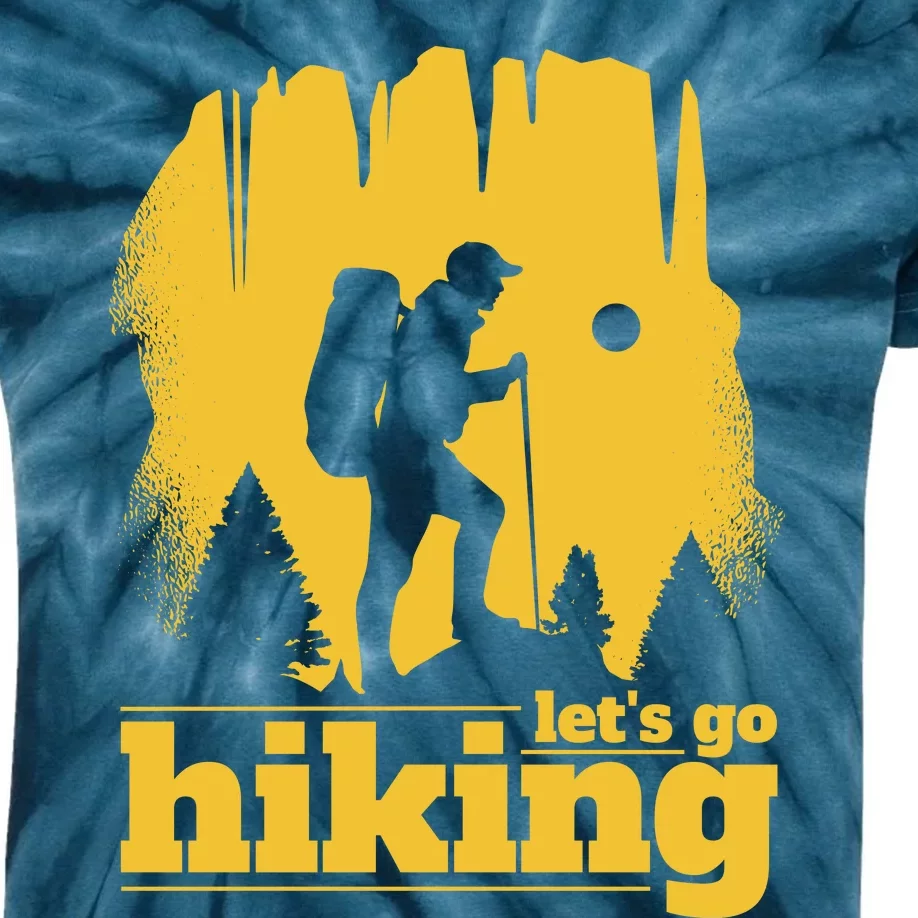 Let's Go Hiking Kids Tie-Dye T-Shirt