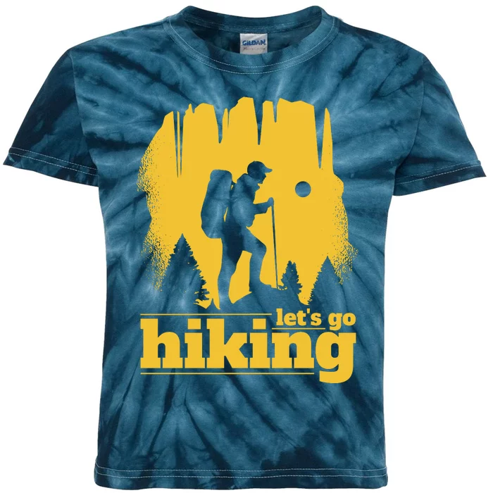 Let's Go Hiking Kids Tie-Dye T-Shirt