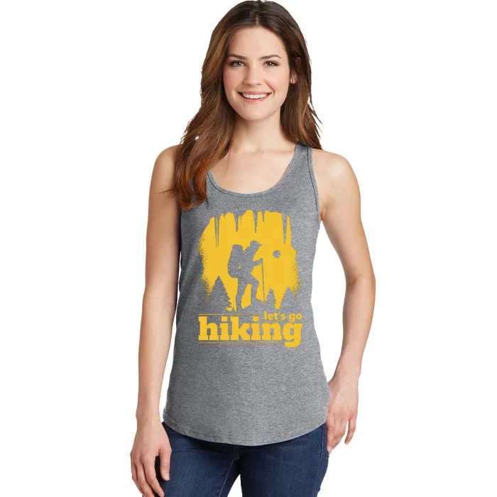 Let's Go Hiking Ladies Essential Tank