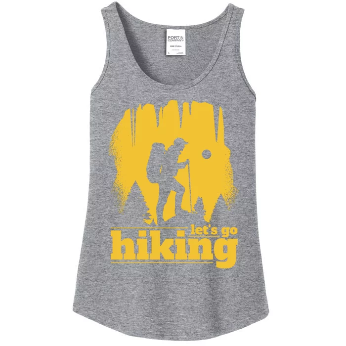 Let's Go Hiking Ladies Essential Tank