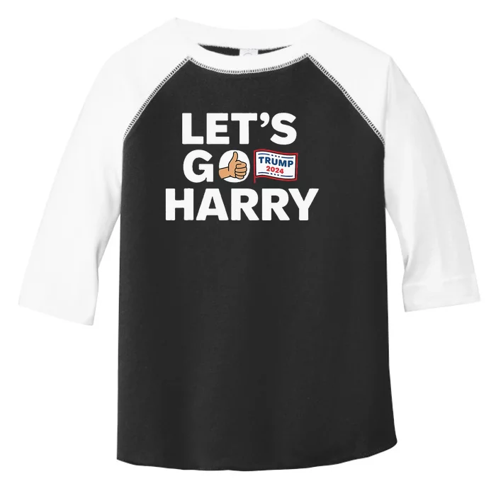 LetS Go Harry Vote For Trump 2024 Toddler Fine Jersey T-Shirt