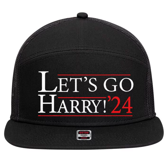 LetS Go Harry YouRe Voting Trump Today 7 Panel Mesh Trucker Snapback Hat