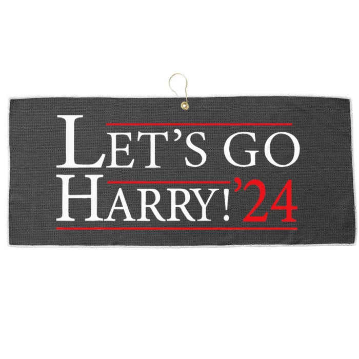 LetS Go Harry YouRe Voting Trump Today Large Microfiber Waffle Golf Towel