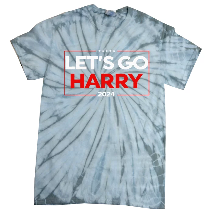 LetS Go Harry YouRe Voting Trump Today Us Flag Tie-Dye T-Shirt