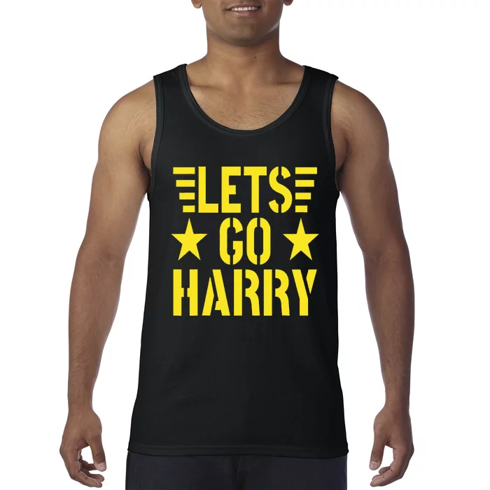 LetS Go Harry Trump 2024 Election Military Tank Top