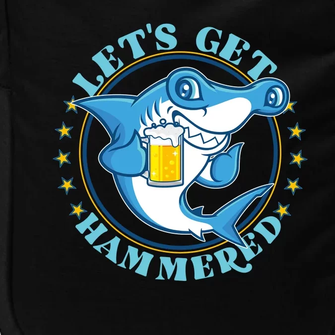 Let's Get Hammered Hammerhead Shark Beer Impact Tech Backpack