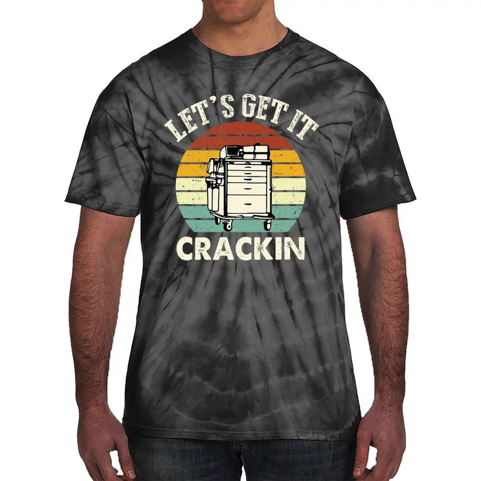 Lets Get It Crackin Crash Cart Funny Critical Care Er Nurse Tie-Dye T-Shirt