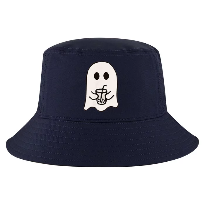 Little Ghost Ice Coffee Happy Halloween Cool Comfort Performance Bucket Hat