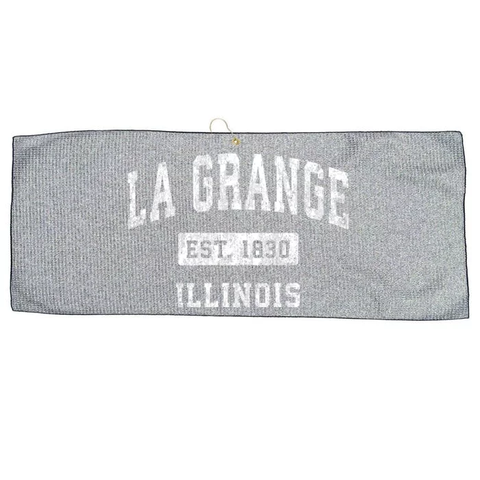 La Grange Illinois Il Vintage Established Sports Large Microfiber Waffle Golf Towel