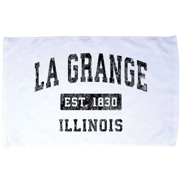 La Grange Illinois Il Vintage Established Sports Microfiber Hand Towel