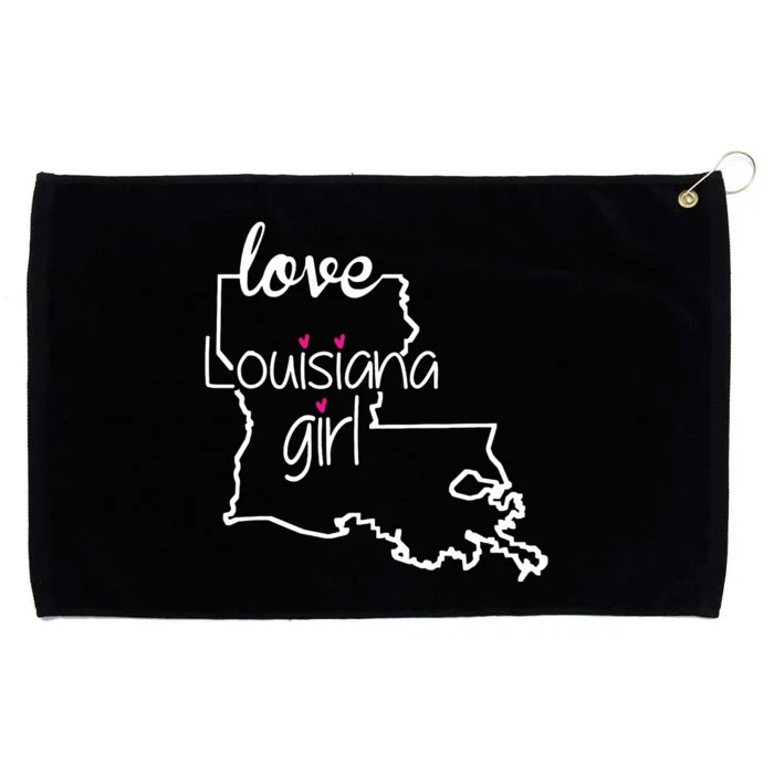 Louisiana Girl I Love Louisiana State Home Grommeted Golf Towel