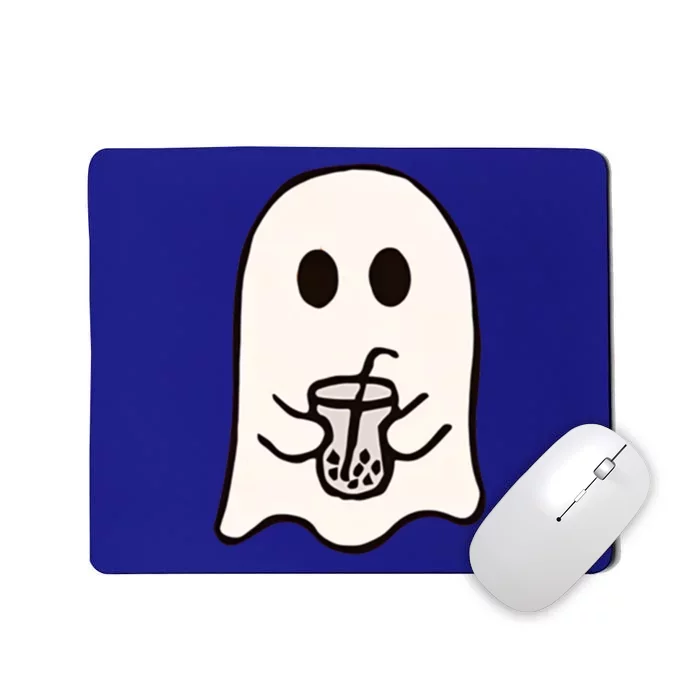 Little Ghost Ice Coffee Cute Ghost Halloween Boo Milk Tea Gift Mousepad